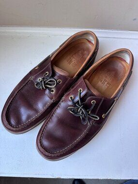 Sperry Boat Shoes Mens 13 Gold Cup ASV Amaretto ASV Tech Leather Preppy Comfort